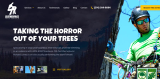 Website Design and Digital Marketing for Leatherface Tree Service in Dallas